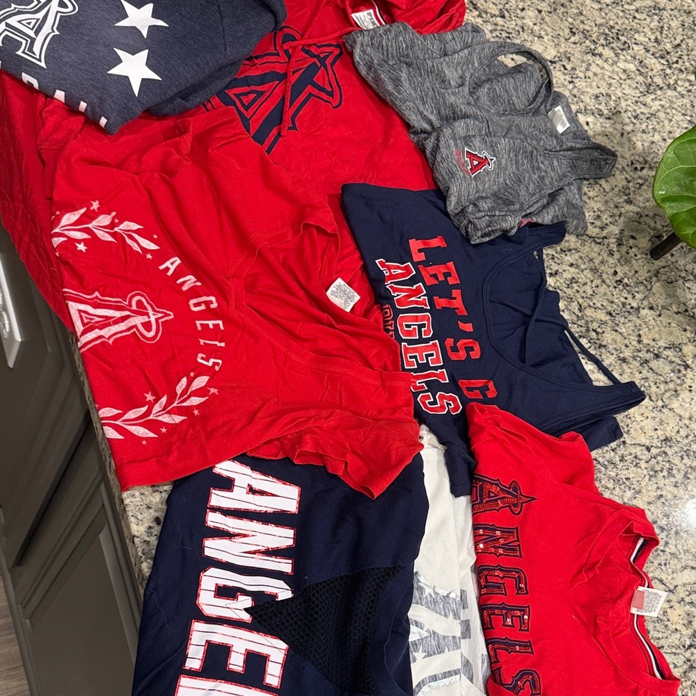 Victorias secret 5th and ocean ANGELS baseball lot of 8 tops!!! Size XS